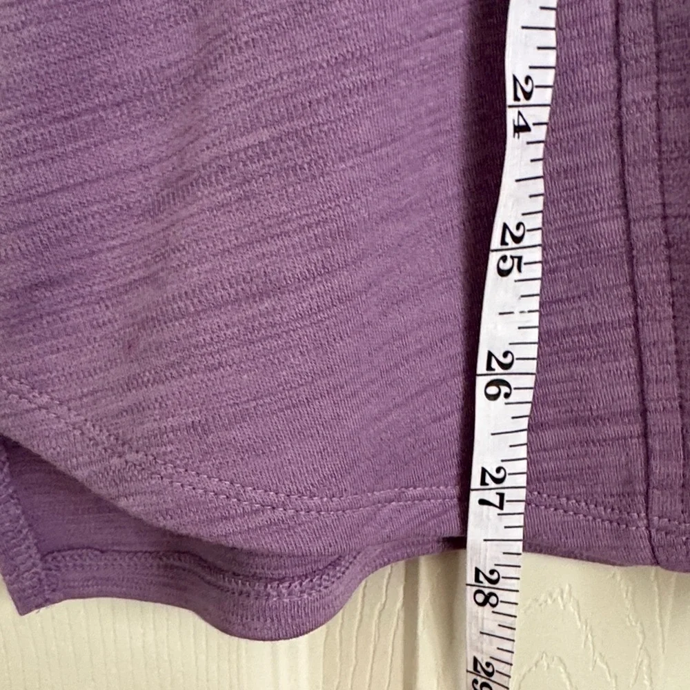 J.Jill Pure Jill Cotton V-Neck Short Sleeve Violet - XL NWT - Picture 3 of 9